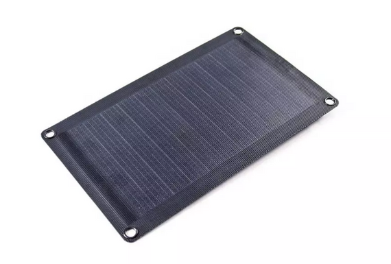 Портативний сонячний зарядний пристрій Dasolar 10W / 1xUSB - Black | Зображення 5