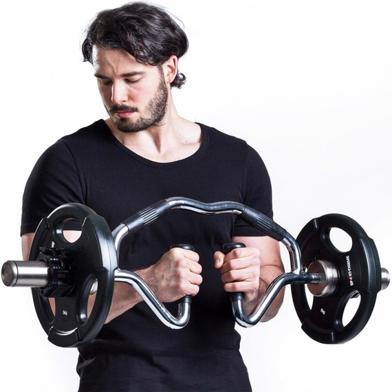Гриф олімпійський Bi-Tri-Trap York Fitness 86см (50мм) з гумовими рукоятками | Зображення 3
