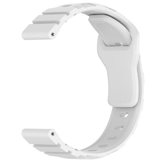 Силіконовий ремінець Defense для Smart Watch 22mm White | Зображення 2