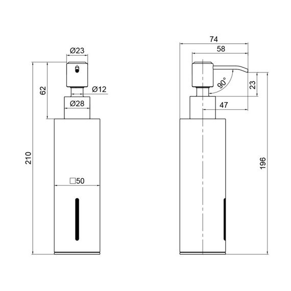 Дозатор для рідкого мила Qtap Liberty CRM 1152-2 | Зображення 1