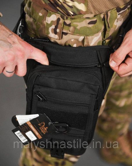 Сумка тактична на стегно SILVER KNIGHT black РА4980 | Зображення 4