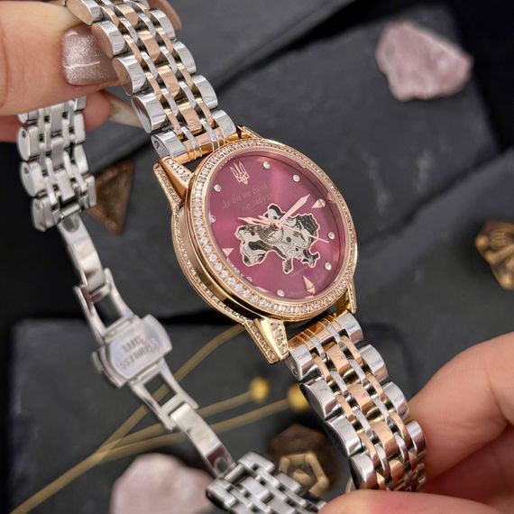 Годинник наручний Awarder 049 Silver-Gold-Pink | Зображення 5