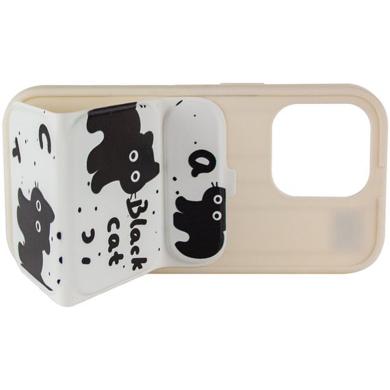 Чохол TPU Panel Stand для Apple iPhone 15 Pro (6.1") Black Cat | Зображення 4