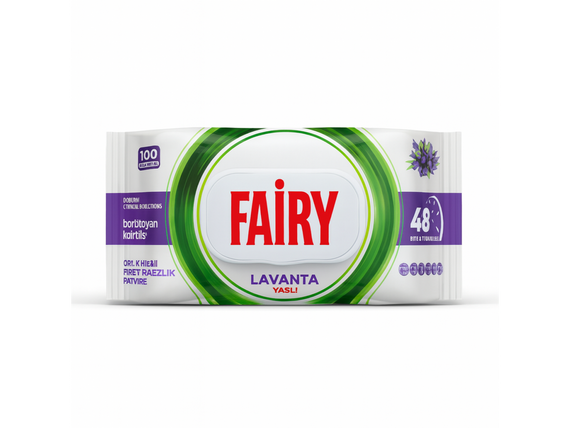 Серветки для прибирання 100шт багатофункціональні Fairy лаванда