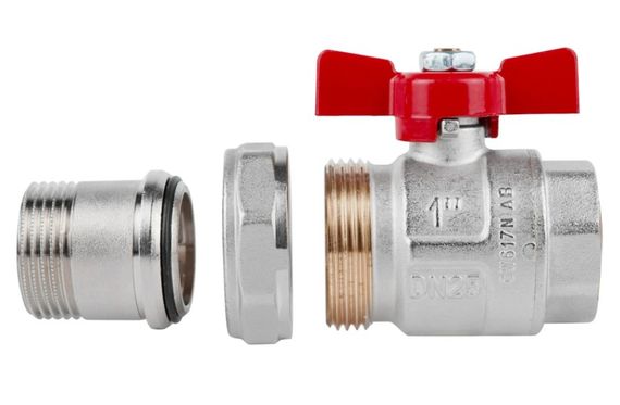 Кран кульовий "Американка" Icma 1" прямий №347 (87347AF11) | Зображення 2