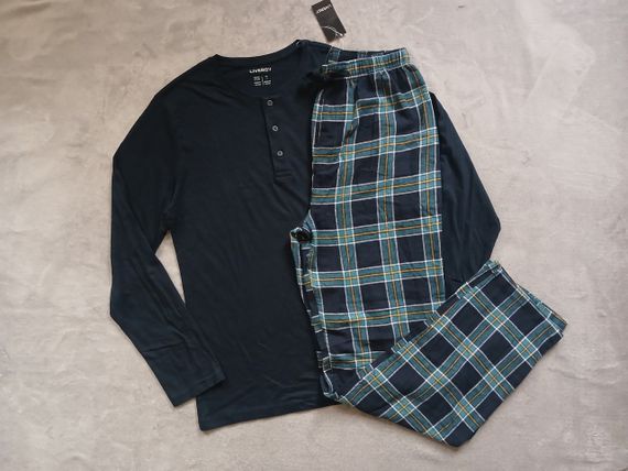 Пижама мужская фланелевые штаны livergy