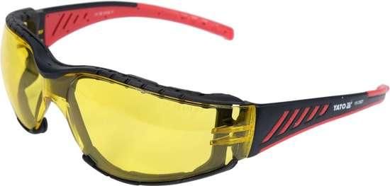 Окуляри захисні YATO відкриті, жовті, з оправою YT-73621