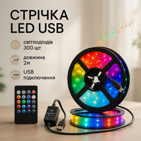 Гнучка лед стрічка, Світлодіодна стрічка для домашнього освітлення Лед різноколірна VH-96