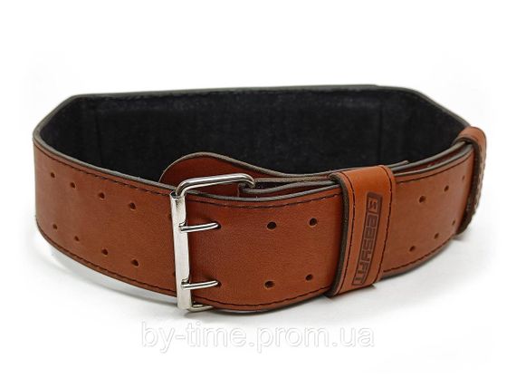 Пояс атлетичний EasyFit DeciBelt (шкіра) коричневий XL | Зображення 1