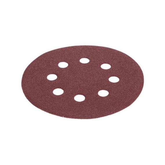 Круг наждаковий самоклейний 125 мм з отворами, папір класу С, К120, 5 од. INTERTOOL BT-0587 | Зображення 2