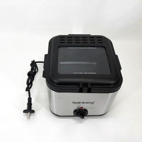 Фритюрница для дома Rainberg RB-2219 с терморегулятором и съемной чашей электрофритюрница мини фритюрница RI-86 | Зображення 1