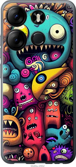 Чехол на Tecno Spark Go 2023 BF7 Cмешные монстры "5549u-2952-17620"