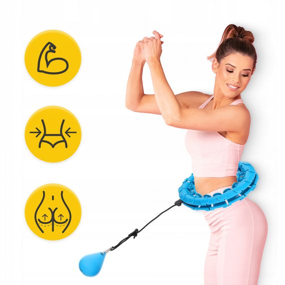 Обруч (хулахуп) масажний 4FIZJO з обтяженням 4FJ0649 (P-5907739316837) | Зображення 3