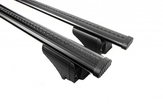 Перемычки на встроенные рейлинги под ключ Wizard V2 (2 шт) 115см, черные для Seat Ibiza 2010-2017 гг | Зображення 2