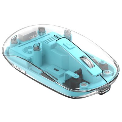 Мышка XO M12 Wireless Transparent/Blue (M12 Blue)