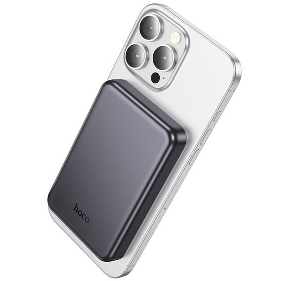 Портативное ЗУ Power Bank Hoco J160 Original с БЗУ 5000 mAh Metal gray | Зображення 3