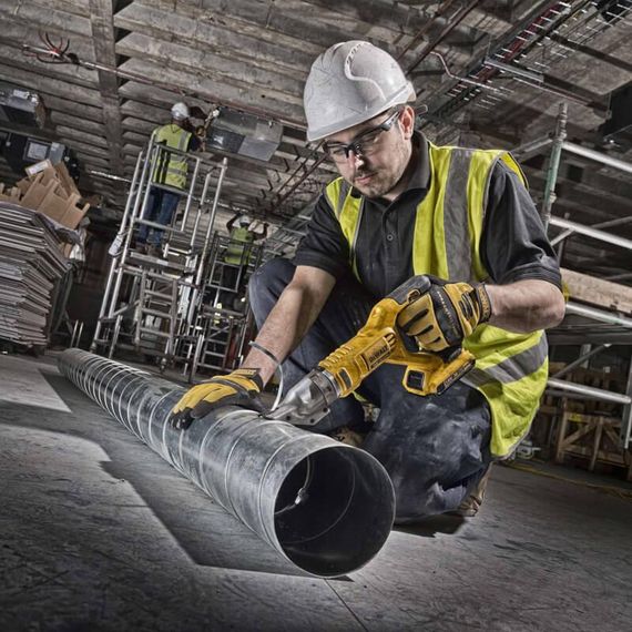 Ножиці з металу акумуляторні 18В DeWALT DCS491NT | Зображення 4