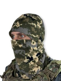 Шапка-маска, балаклава ТТХ флісова, Піксель