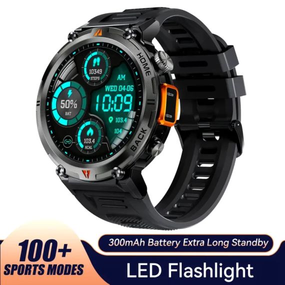 Чоловічий металевий смарт годинник Smart Watch Eigis, чорний