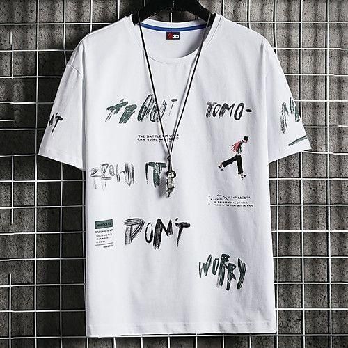 Футболка чоловіча з принтом повсякденна L Білий