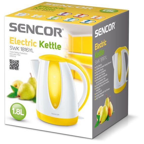 Електрочайник Sencor SWK 1816 YL (SWK1816YL) | Зображення 1