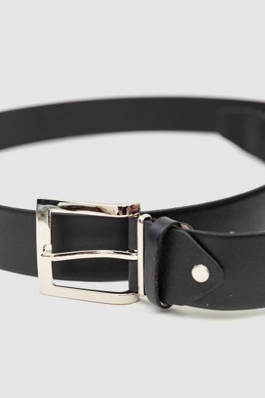 Ремінь чоловічий, колір чорний, 196R40U1W6-2 | Зображення 3