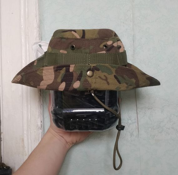 Панама мужская тактическая маскировочная камуфляжная  мужская мультикам + сетка от коморов | Зображення 4