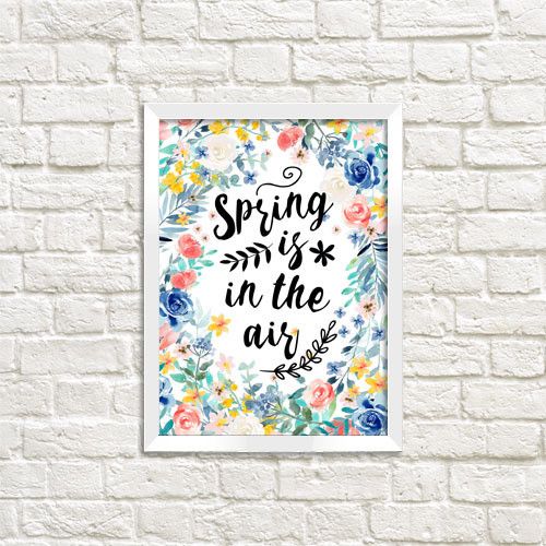 Постер у рамці Spring is in the air A3 (WMT3_20F012_WH)