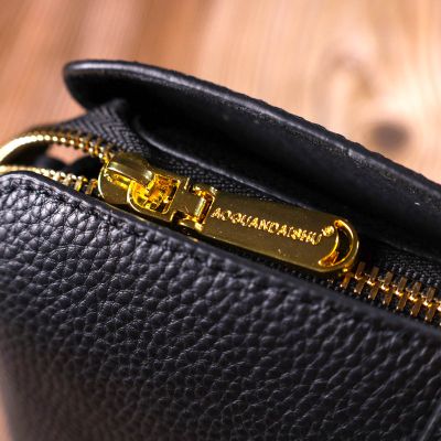 Сумка Vintage Жіноча на три відділення з натуральної шкіри Чорна (22107) | Зображення 4
