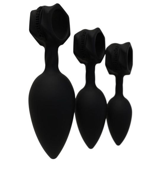 Набор анальных пробок Bathmate Anal Training Plugs, диаметр 2,5см - 3,1см - 3,8см Sex Aura | Зображення 5