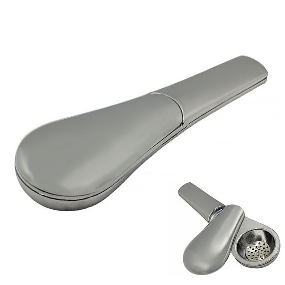 Трубка Ложка Магнітна Smoking Pipe Spoon Silver
