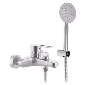 Смеситель для ванны с нерж. стали SUS304 Zerix HSB-009 (Euro) (ZX3158)