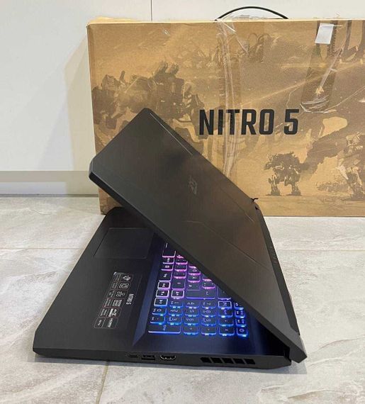 Ігровий ноутбук Acer Nitro 5 AN517-41 / 17.3" (1920x1080) IPS / AMD Ryzen 9 5900HX (8 (16) ядер по 3.3 - 4.6 GHz) / 32 GB DDR4 / 2000 GB SSD / nVidia GeForce RTX 3080, 8 GB GDDR6, 256-bit / WebCam / Коробка б/в | Зображення 3