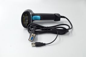Лазерный сканер штрих-кода проводной AsianWell AW-U3RS232 чёрный (AW-U3RS232)