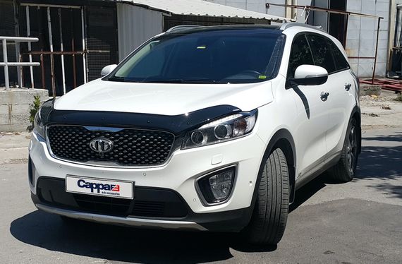Дефлектор капота (EuroCap) для Kia Sorento UM 2015-2020 гг | Зображення 2