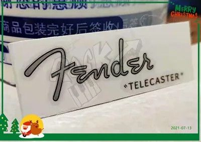 Деколь наклейка для электрогитары Fender Telecaster silver | Зображення 2