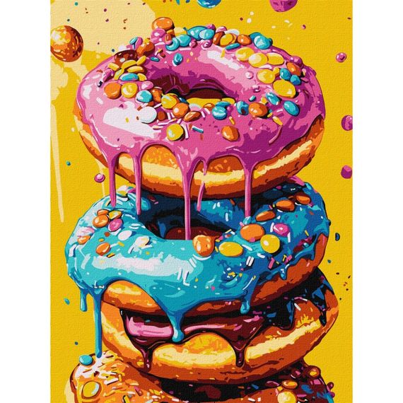 Картина за номерами "Смачненькі пончики" KHO5720 30х40 см