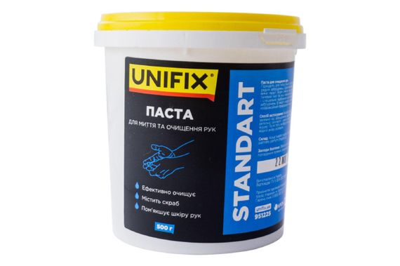 Паста для очищення рук Standart 0,5 кг (ведерко) UNIFIX 951225 | Зображення 1