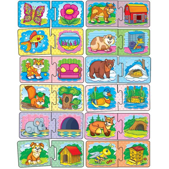 Дитяча розвиваюча гра "Хто де живе?" 86027 укр. мовою | Зображення 2