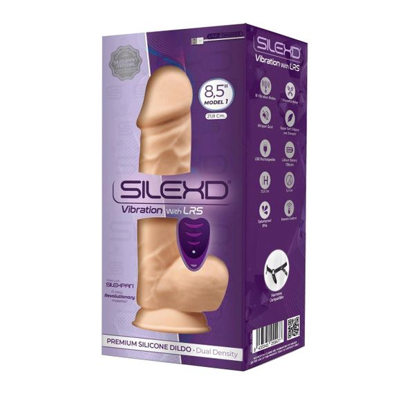 Фалоімітатор з вібрацією SilexD Norman Vibro Flesh (Model 1 size 8,5") LRS (м'яте паковання!!!) Sex Aura | Зображення 5