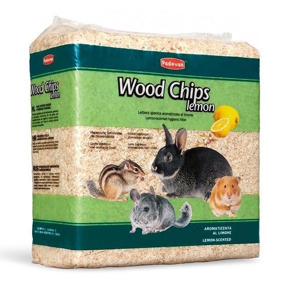 Наполнитель для грызунов Padovan Wood Chips Lemon 14 л