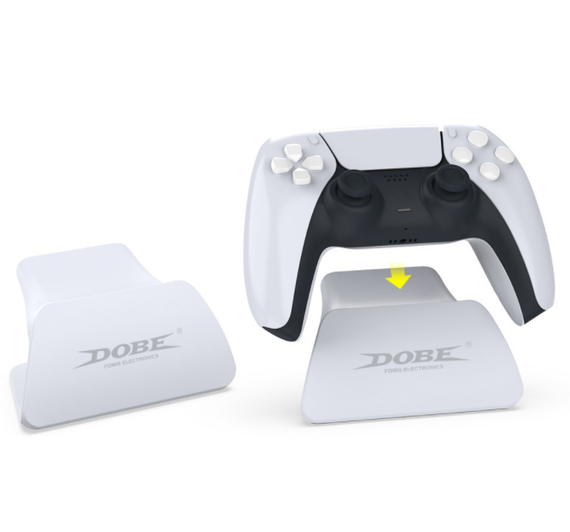 Подставка - держатель  XPRO DOBE BLACK  для игровой консоли Sony PS5, вертикальная с USB-кабелем. | Зображення 5