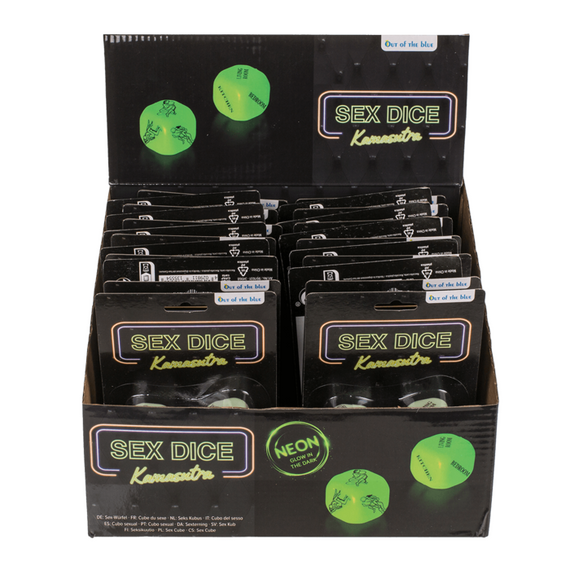 Неонові кубики Sex Dice Kamasutra, 2 шт. Sex Aura | Зображення 7