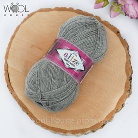 Шкарпеткова пряжа Alize Superwash Comfort Socks, сірий 21