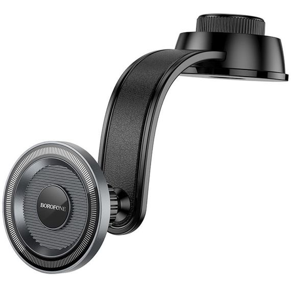 Автотримач Borofone BH123 Profit magnetic (center console) Black / Metal gray
