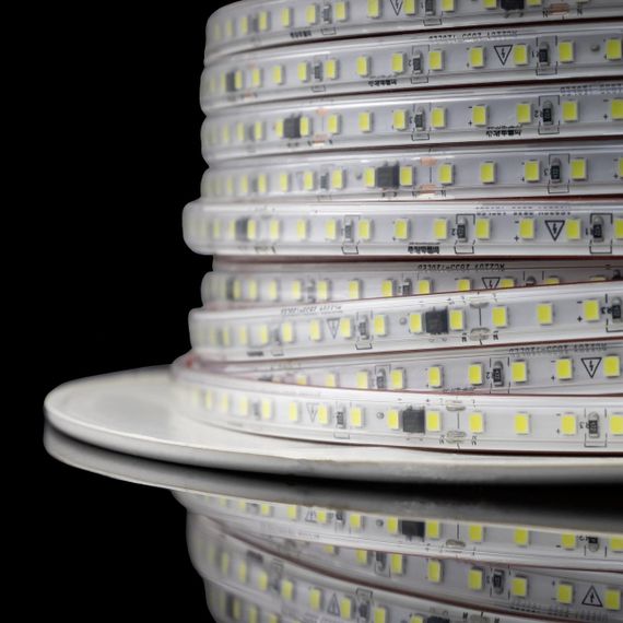 Світлодіодна LED стрічка PROLUM™ 2835\120 IP67 220V Series "S", Тепло-Білий (2800-3200K) | Зображення 2
