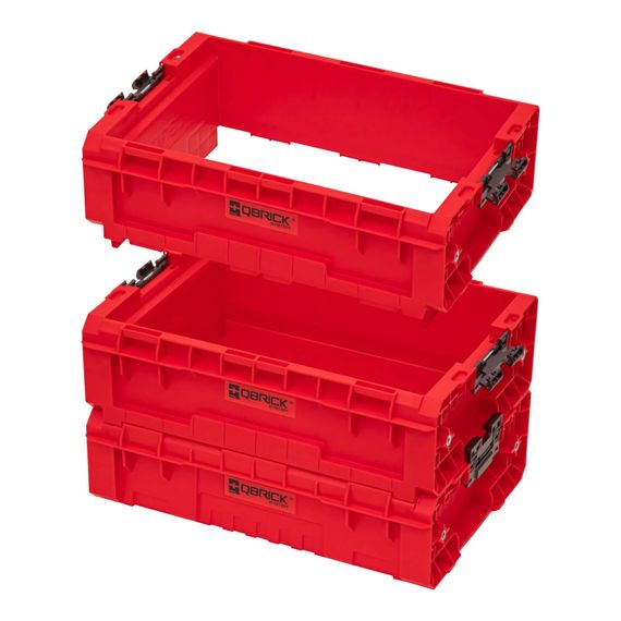Відкритий ящик для інструментів, 18", 450x310x151, SYSTEM PRO Box Extender Red, SKRQPROBEX2CZEPG001, QBRICK | Зображення 1