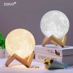 Популярний, дизайнерський Нічник MOON LAMP 13 см на Акумуляторі з Пультом