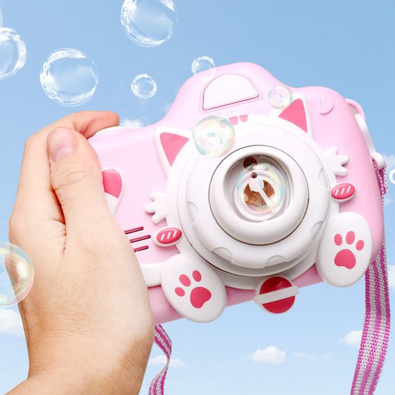 Фотокамера-генератор мыльных пузырей 1001 Kitty Children's camera Pink | Зображення 3