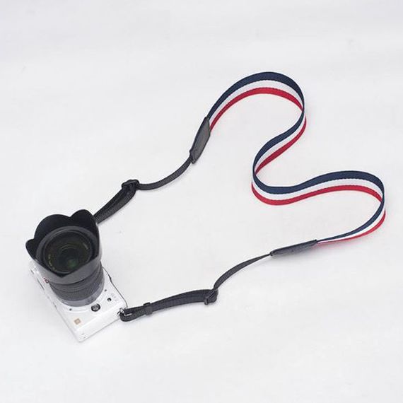 Тканевый ремень для фотоаппарата универсальный CAMERA STRAP нашейный плечевой из ткани для фотокамеры | Зображення 1
